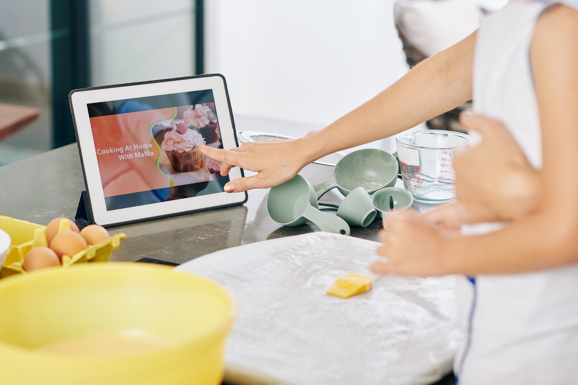 Schermata corso con ricetta e video
